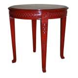 Vintage Chinese Modern Style  Round End Table
