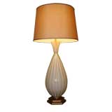 Large White Murano Lamp