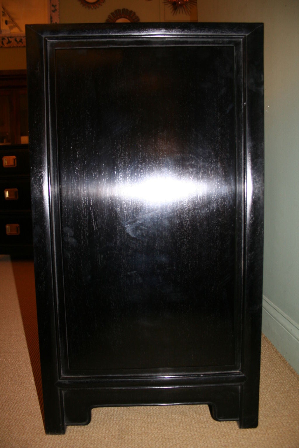 Pair of Ebonized Chest of Drawers