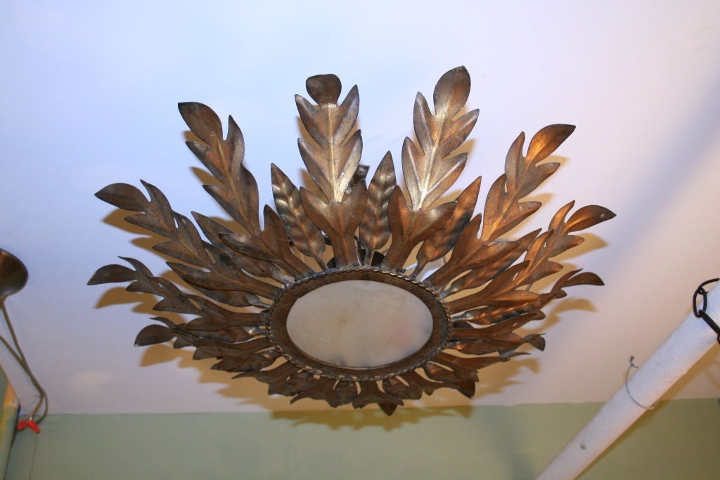 Leaf motif Ceiling Fixture