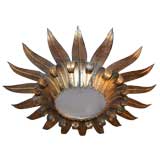 Laurel Leaf Sunburst Ceiling Fixture