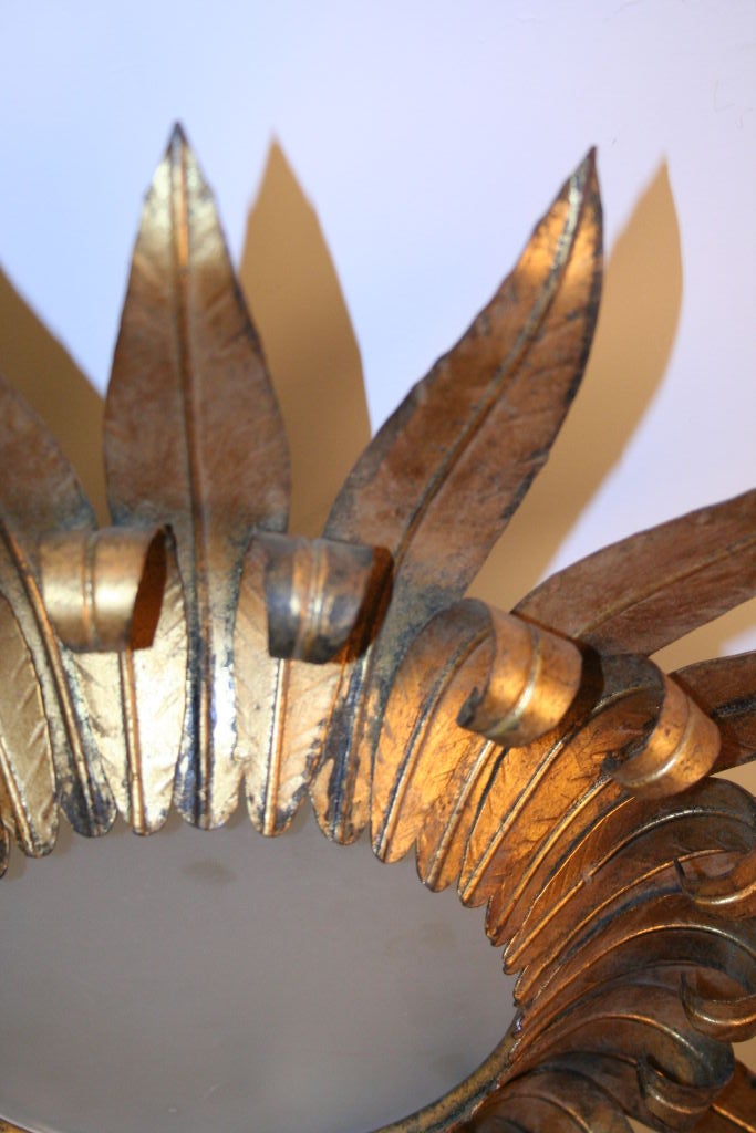 Laurel Leaf Sunburst Ceiling Fixture