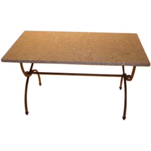 Small Gilt Iron Marble Top Coffee Table At 1stdibs Small Gilt Iron Marble Top Coffee Table For