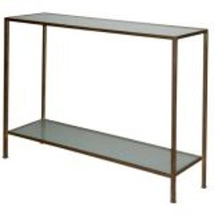 Marcelo Console Table with Sandblasted Glass 1