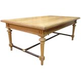 Large French Oak Dining Table