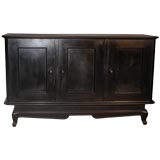 French 1940s black  sideboard