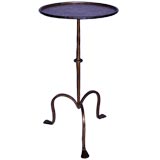 Gilt Metal Martini Table