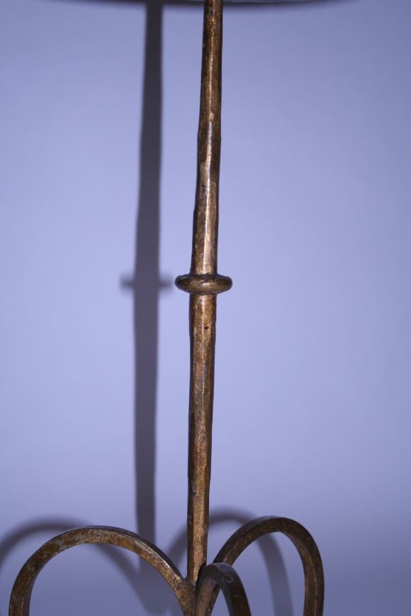 Gilt Metal Martini Table