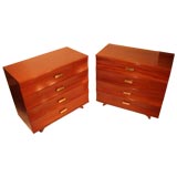 Vintage Pair of mahogany chest of drawers
