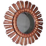 Gilt Wood Sunburst Mirror