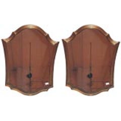 Pair of Shield Shaped Italianate Gilt Mirrors with Gilt Frames 8