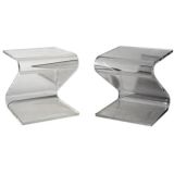 Vintage Pair of Lucite End Tables