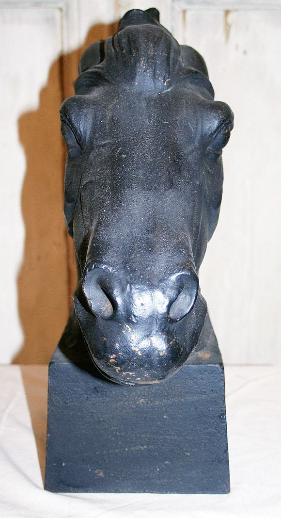 French Cast Iron Horse Head