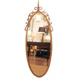 Oval Gilt Gold Mirror