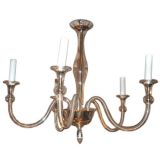 Small Champagne Colored Venetian Glass Chandelier