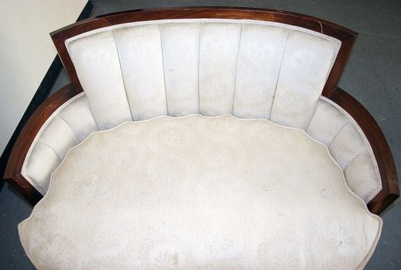 Mid-20th Century Pair of Kidney Shaped Sofas