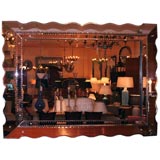 Venetian Style Mirror with Scallop Frame