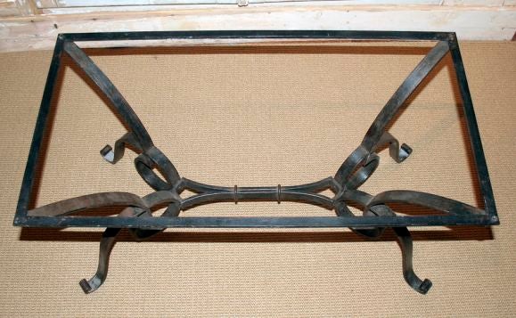French Iron Scrollwork Coffee Table
