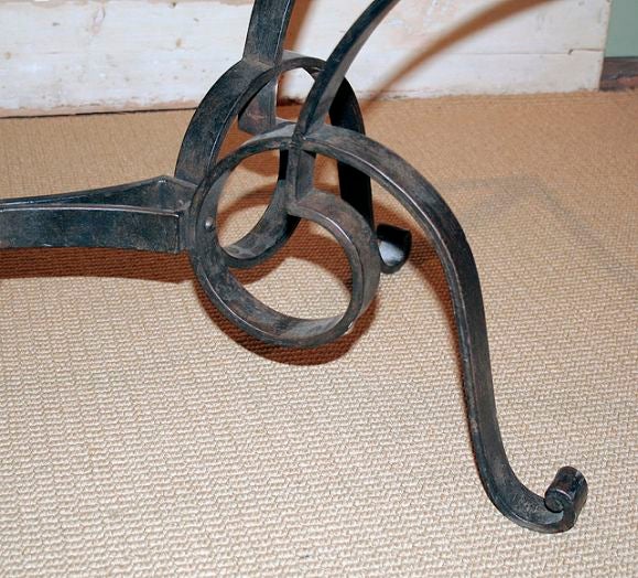 Mid-20th Century Iron Scrollwork Coffee Table
