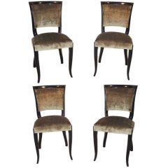 Set of Four French Side Chairs