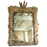 Natural Oyster Shell Mirror