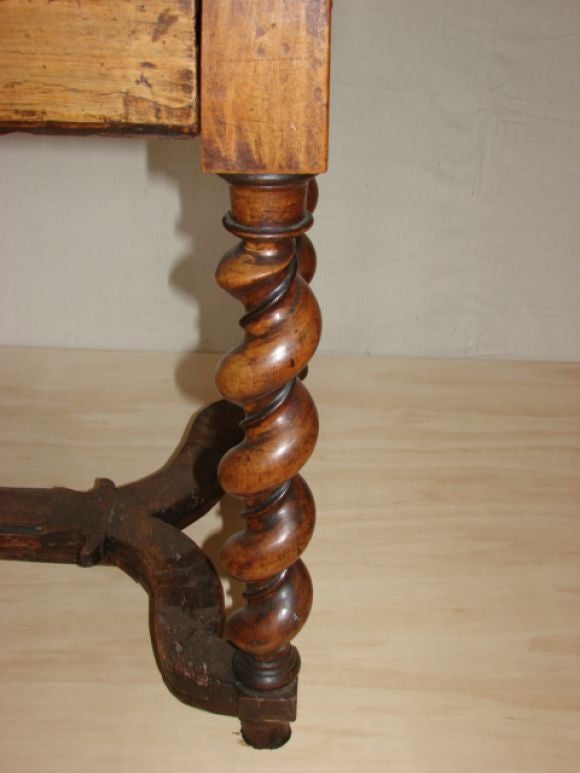 20th Century Spindle Leg Wood Side Table