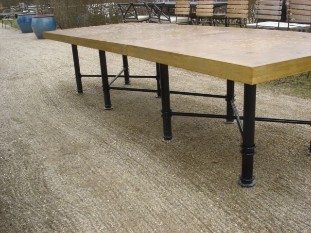 3-Piece Concrete Top Dining Table