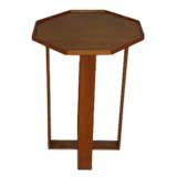 Octagonal Wood Side Table