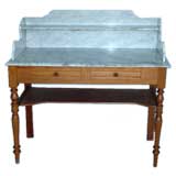 Marble-Topped Pine Kitchen Desk Marble-Topped Pine Kitchen Desk