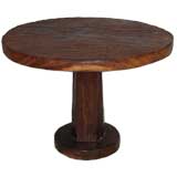 Round Java Pedestal Dining Table