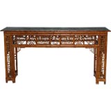 Chinese Bamboo Double Sided Altar Table/Console