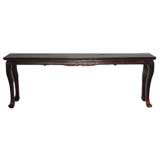 Long Solid Plank Top Altar Console Table