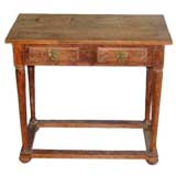 Antique Swedish Side Table with Low Stretcher