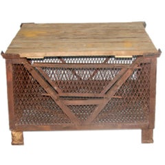 Belgian Iron Cage Base Coffee Table