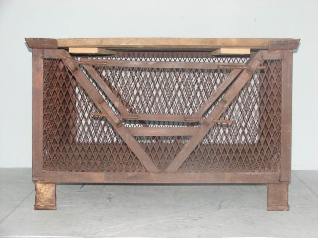 Belgian Iron Cage Base Coffee Table
