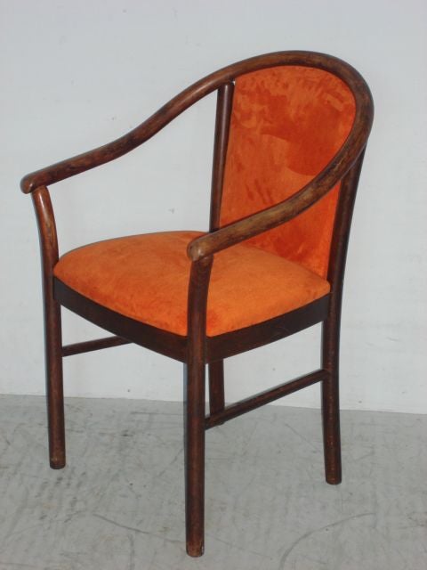 Bent Wood Italian Armchair In Excellent Condition In New York, NY