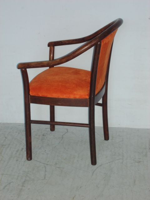 Mid-20th Century Bent Wood Italian Armchair