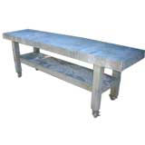 Zinc Top Island on Casters