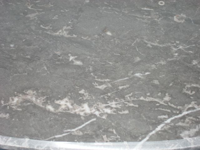 Contemporary French Marble and Iron Console with Branch Motif Base