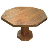 Antique Octagonal Wood Table