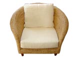 Scallop Backed Water Hyacinth Chair