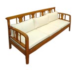 1950 French Wood Sofa