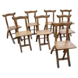 Antique "Horn Back" Wood Chairs