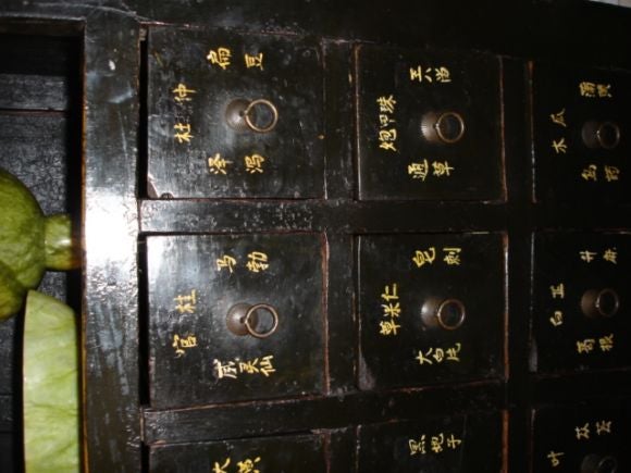 20th Century Lacquered Chinese Medicine Cabinets For Sale
