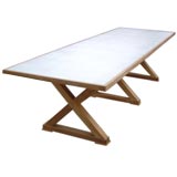 Zinc Top Dining Table