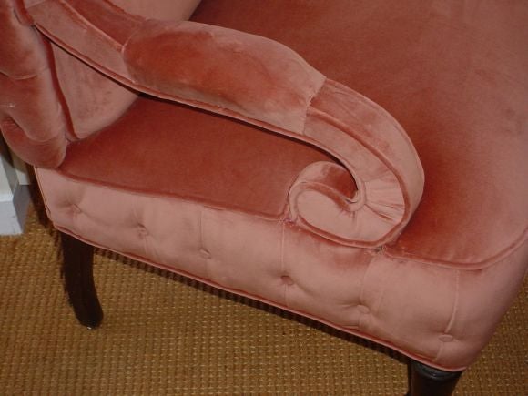 19th Century Small Upholstered French Bedroom Chairs