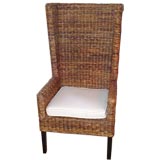 High Backed Woven Banana Leaf Bermuda Chair with Cushion