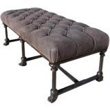 Metal Frame Upholstered Bench