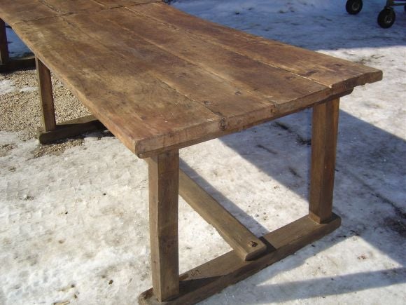 Extraordinary Chestnut Monastery Dining Table