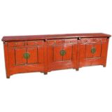 Red Lacquered Chinese Buffet